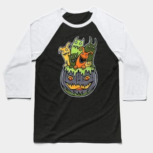 Monster Party Baseball T-Shirt